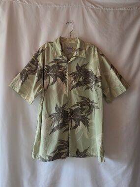 Vintage Quicksilver Edition Hawaiian Shirt Cotton Comfort Fit Palms Y2K XL